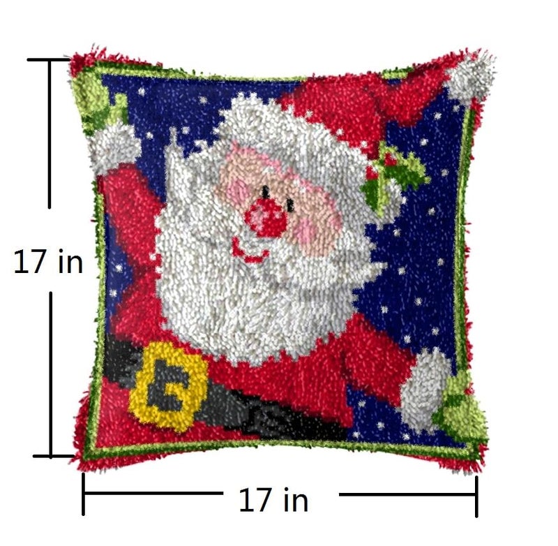 Beyond Your Thoughts Latch Hook Kit Rug Pattern Printed Sewing Kit Classic Crochet Needlework Craft Shaggy Rug Cute Carpet Animal Ladybug for Kids Adults Beginners 16 * 16 Inch ZD025 - Image 2